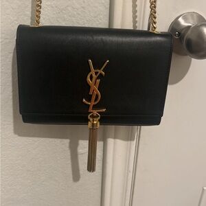 Yves Saint Laurent Black and Gold Women's Bag